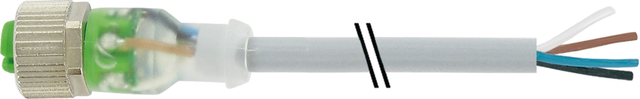 Murrelektronik M12 Bu ger. mit LED frei. Leitungsende 7000-12291-2341000