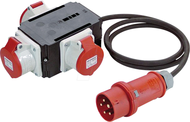 Bachmann CEE-Adapter 1xSt.16A 3xDose 16A 349.035