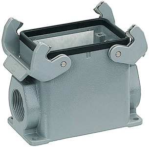 Harting Sockelgehaeuse Baugr. 32A 2 Kabelausgänge 19200320272