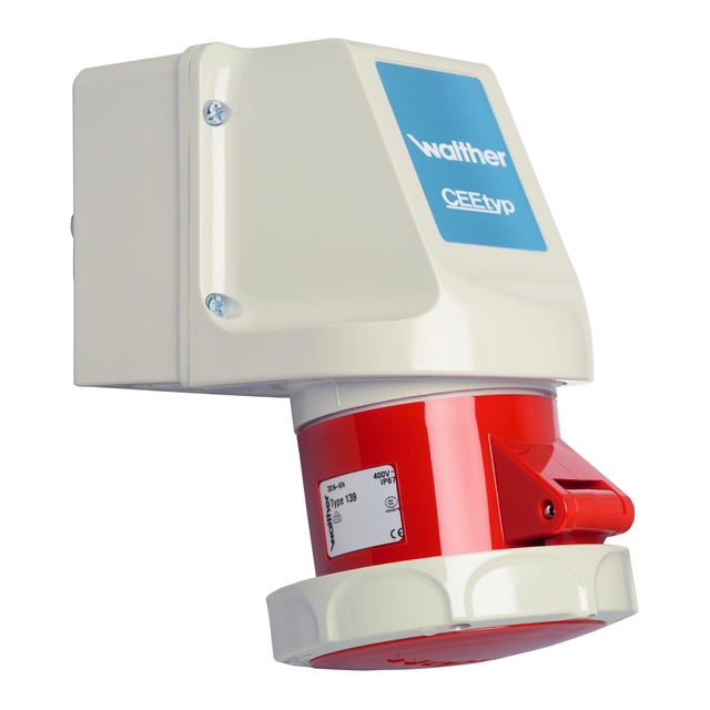 Walther Werke Wandsteckdose 32A 5P 400V 6h IP67 139