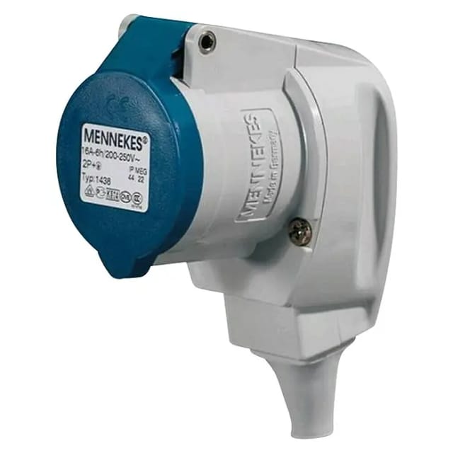 Mennekes Winkel-Kupplung 16A,3p,6h,230V,IP44 01438