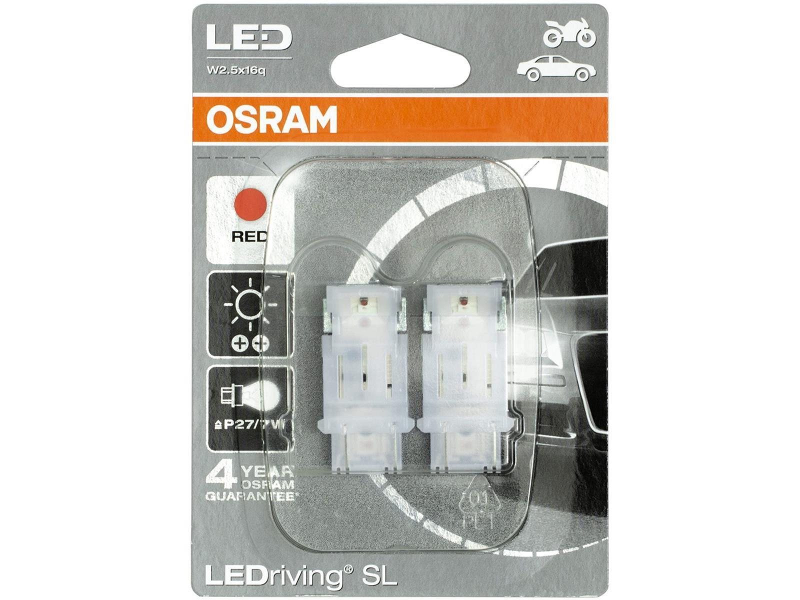 Osram Led Retrofit P27/7w 3548r - Rot Bremslicht - E-geprüft (2 Stück)