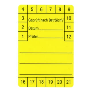 Beha-Amprobe Prüfetiketten 60x40mm FTC00001280D(VE250)