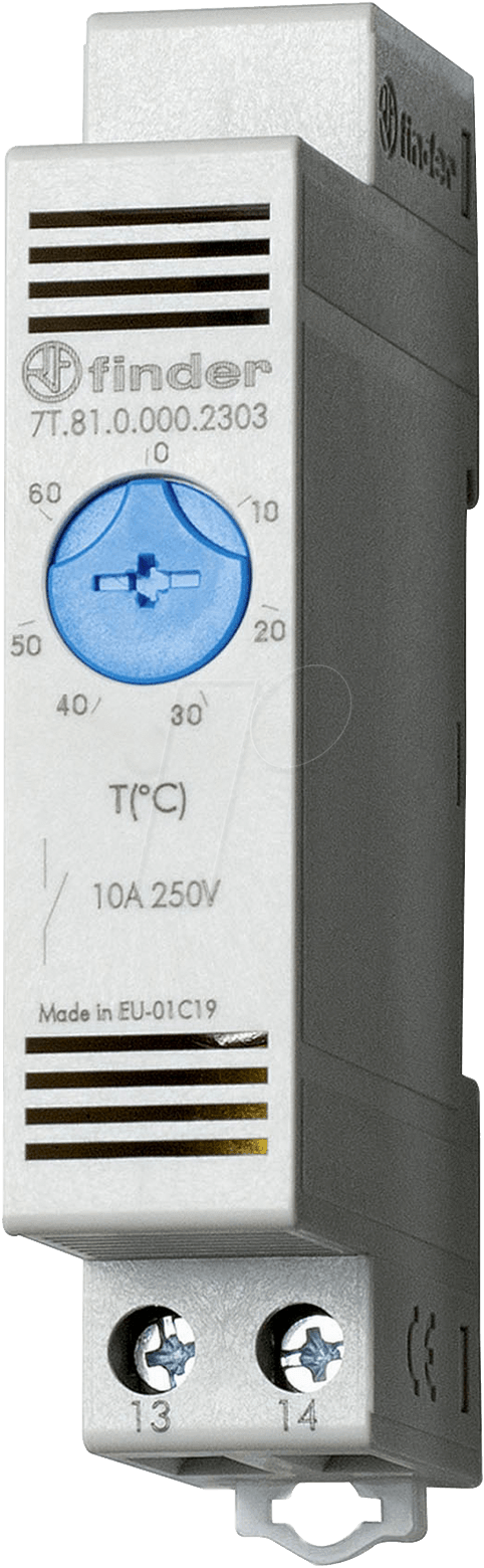 Finder Vari-Thermostat 1S-10A f. DIN-Schiene 7T.81.0.000.2303