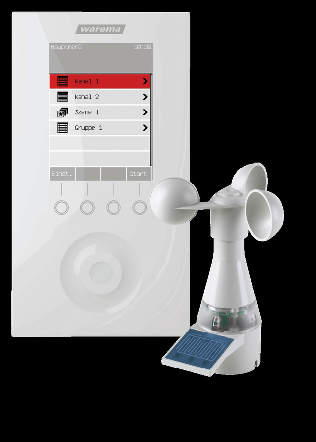 Warema Sonnen Wisotronic 1-Kanal UP weiß inkl. Wetterstation 1002840