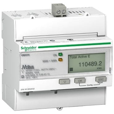 Schneider Electric Energiezähler 3P 5A M-BUS 1E/1AMID A9MEM3235