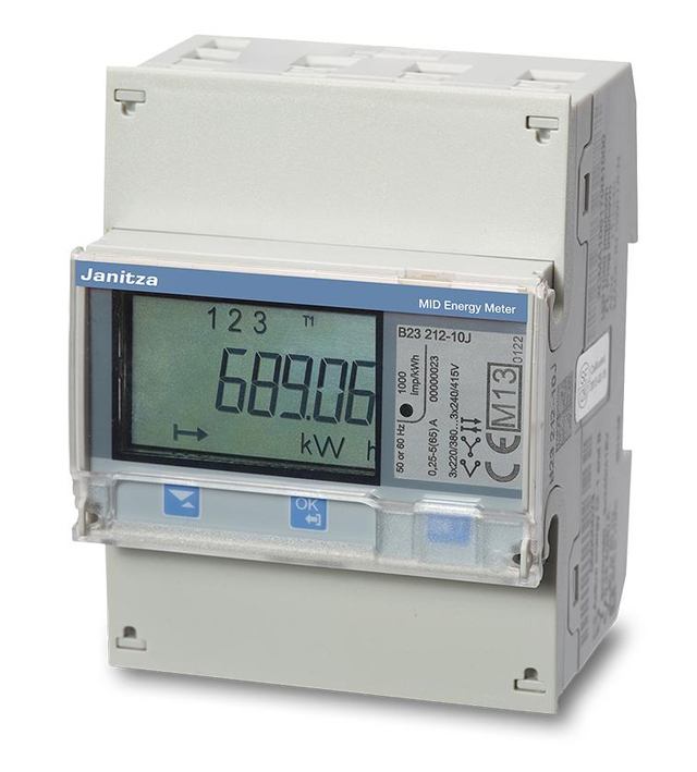 Janitza Electronic Messwandlerzähler 3-phasig 1/5A B24 312-10J (Modbus)