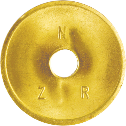 NZR Standardwertmarke D=26mm Stärke 1,6mm WM messing #2020