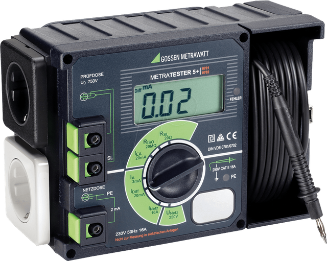 Gossen Metrawatt Prüfgerät DIN VDE 0701-0702 METRATESTER 5+