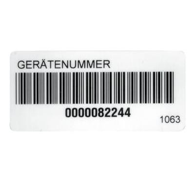 Beha-Amprobe Barcode-Aufkleber auf Rolle FTC00001063D(VE250)
