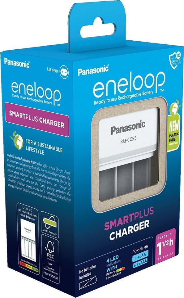 Hückmann Ladegerät BQ-CC55 eneloop unbestückt BQ-CC55E