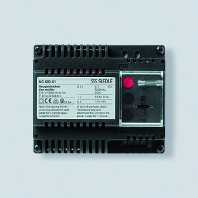 Siedle&amp;Söhne Gleichrichter 230V/12VAC - 23,3VDC NG 602-01 DE