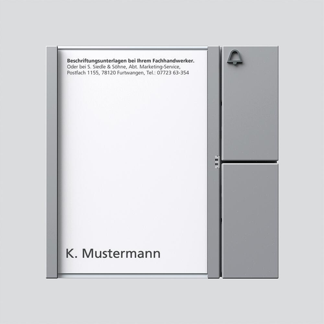 Siedle&amp;Söhne Tasten-Modul si/met TM 612-1 SM