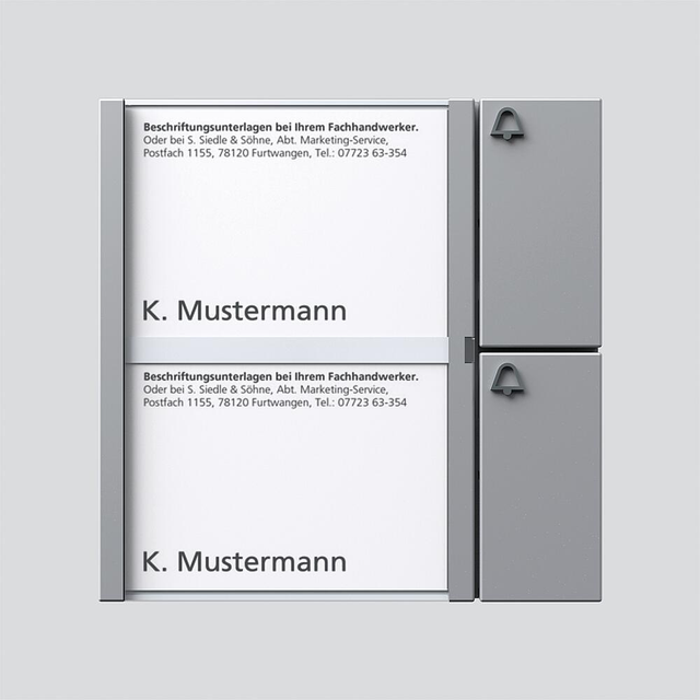 Siedle&amp;Söhne Tasten-Modul si/met TM 612-2 SM