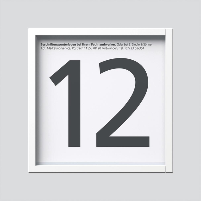 Siedle&amp;Söhne Info-Modul weiss IM 612-0 W