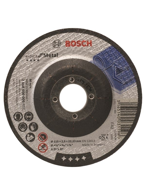 Bosch Power Tools PRO Metal Trennscheibe, 115 x 2,5 22,23 mm 2608600005