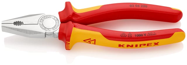 Knipex-Werk Kombizange verchromt, 200mm 03 06 200