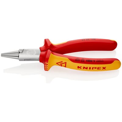 Knipex-Werk Rundzange verchromt, 160mm 22 06 160