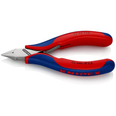 Knipex-Werk Elektronik-Seitenschneider spiegelpoliert,115mm 77 72 115