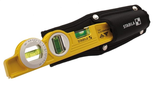 Stabila Torpedo-Wasserwaage 25cm, Winkellibelle 81 SVREM W360