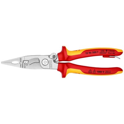 Knipex-Werk VDE Elektro-Inst.-Zange 200mm 13 96 200 T