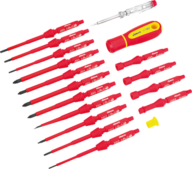 Cimco Werkzeuge Schraub.Wechselklingen-Set VDE, 18-tlg. 117862