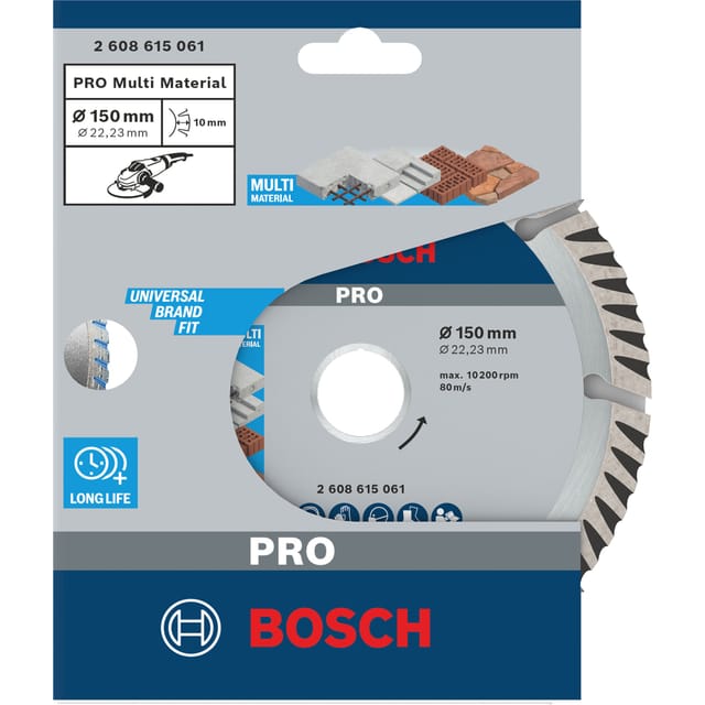 Bosch Power Tools PRO Multi Material Diamanttrennscheibe 2608615061