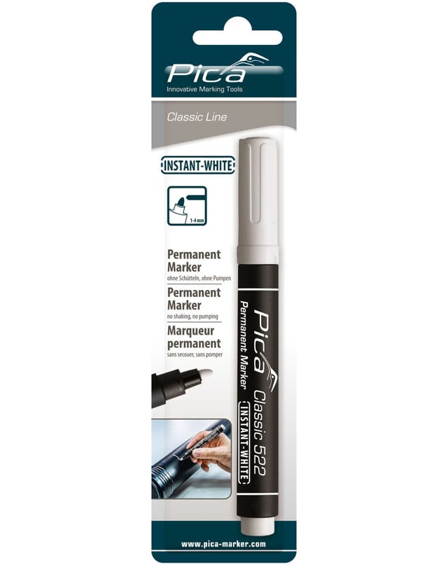 Pica-Marker Permanent Marker 1-4mm, INSTANT WHITE 522/52
