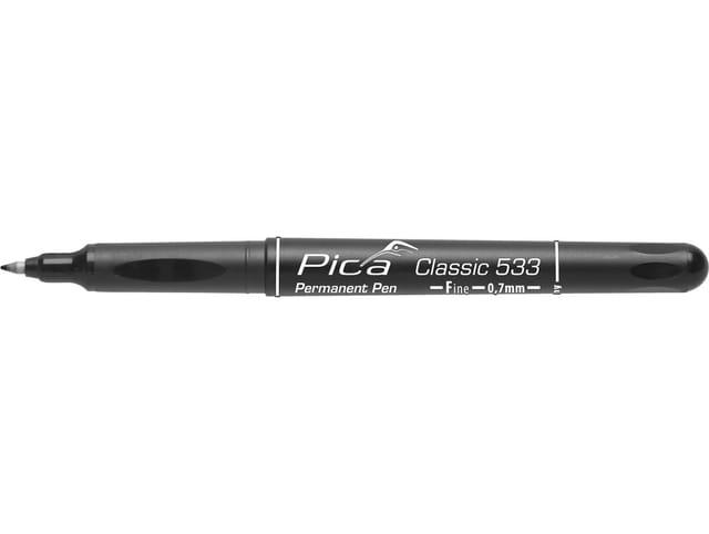 Pica-Marker Permanent Pen F, 0,7mm, schwarz 533/46