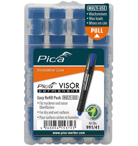 Pica-Marker VISOR Ersatzminen permanent, blau 991/41 (VE4)