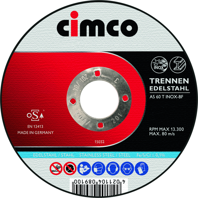 Cimco Werkzeuge Trennscheiben EDELSTAHL 10x 115x1,0mm 206840 (VE10)