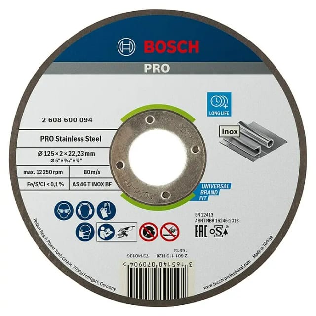 Bosch Power Tools PRO Stainless Steel Trennscheibe 125 x 2 2608600094