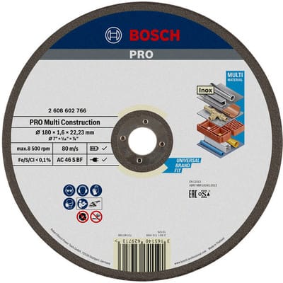 Bosch Power Tools PRO Multi Material Trennscheibe 180 x 2608602766