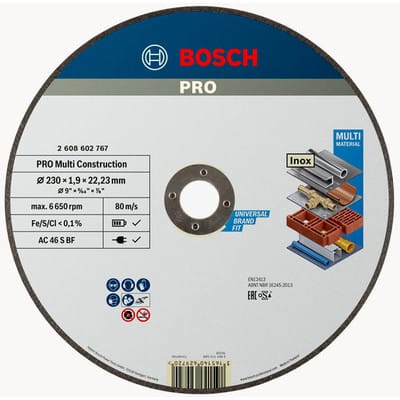 Bosch Power Tools PRO Multi Material Trennscheibe 230 x 2608602767