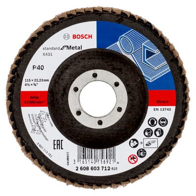 Bosch Power Tools Fächerschleifscheibe X431 Standard for Metal 2608603712