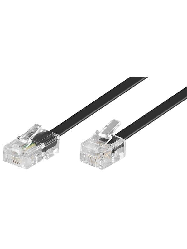 Goobay Modularanschlußkabel 3m,sw,St/St 68530
