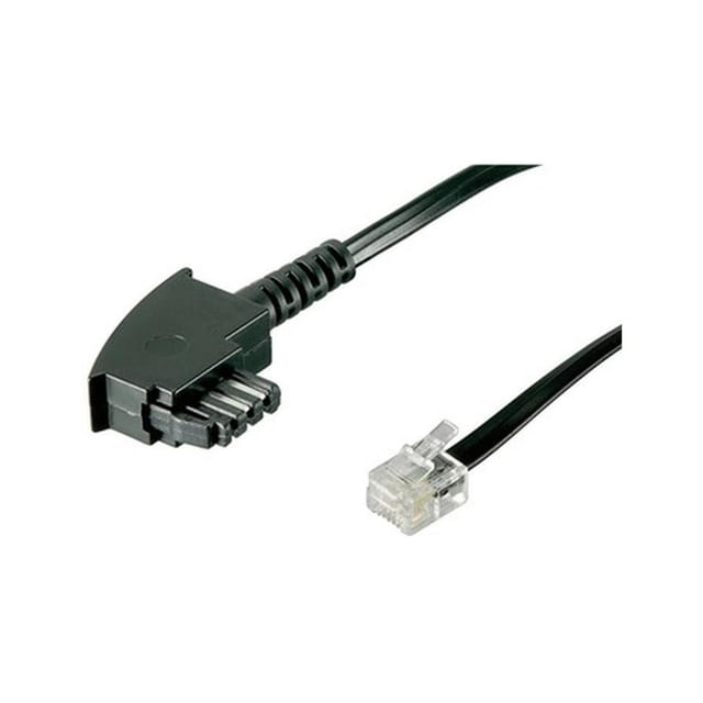 Goobay TAE-F-Anschlußkabel 6m,sw,St/St 68536