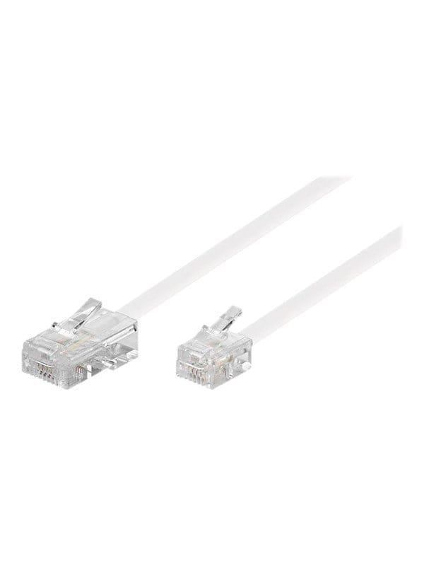 Goobay RJ45-RJ11 Anschlußkabel 3m,ws,St/St 93061