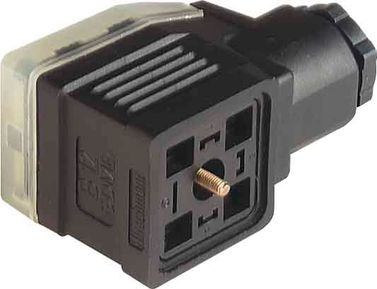 Hirschmann ICON Ventilstecker GDME 3020 sw
