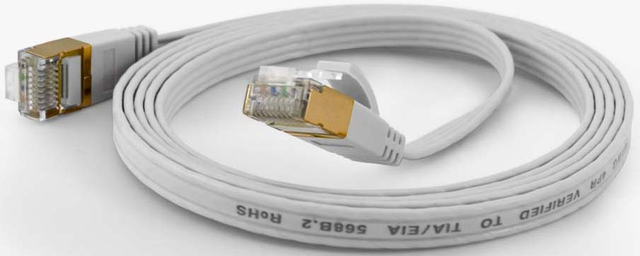 Wantec FTP-Patchkabel Cat.6A ws 5,0m RJ45 1,6x6,5mm 7009