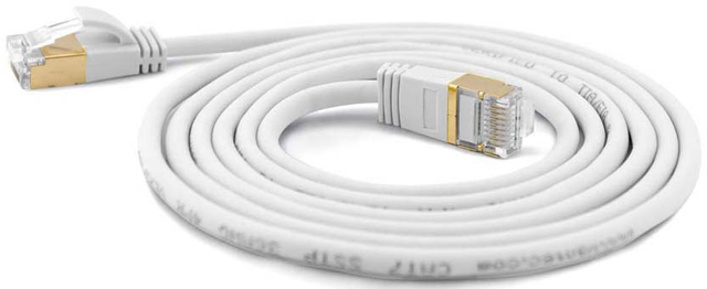 Wantec SSTP-Patchkabel Cat.6A ws 0,5m Steck. 4mm 7116