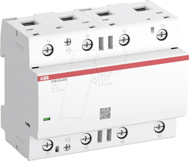 ABB Stotz S&amp;J Installationsschütz 100A 230V AC/DC ESB100-40N-06 R0640