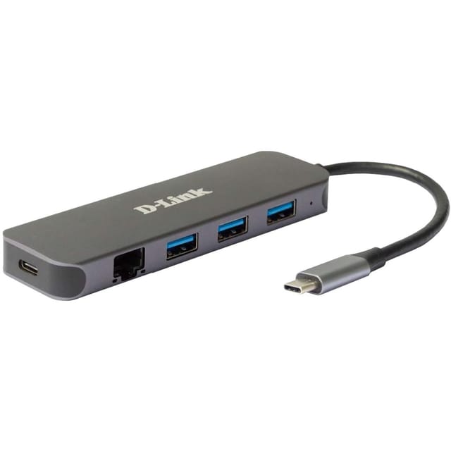 DLink Deutschland 5-in-1 USB-C Hub mit Gigabit DUB-2334