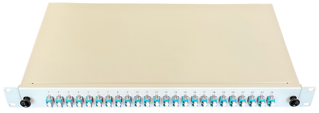 Paschke Spleissbox ausziehbar 19" 24xLCd OM3 AQUA 442405-4K-24SA
