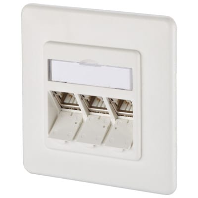 Metz Connect Anschlussdose E-DAT modul 3x8(8) UP 1309131002-E rws