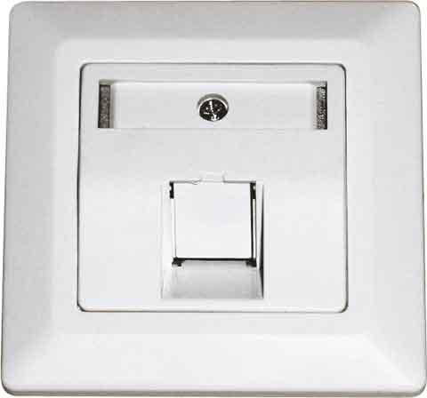 Dätwyler IT Infra UP-K Dose,leer,schräg rws f.1xRJ45 KeysMod 185866