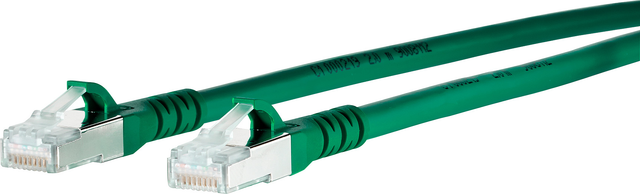 Metz Connect Patchkabel S/FTP gn 0,5m Cat.6A 1308450555-E