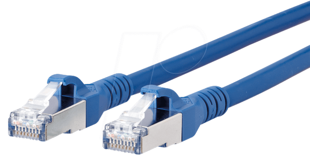 Metz Connect Patchkabel S/FTP bl 1,0m Cat.6A 1308451044-E