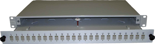 Fumo Gehäuse 1HE 24xSC-D ausziehbar GEH-A-24-SC-D