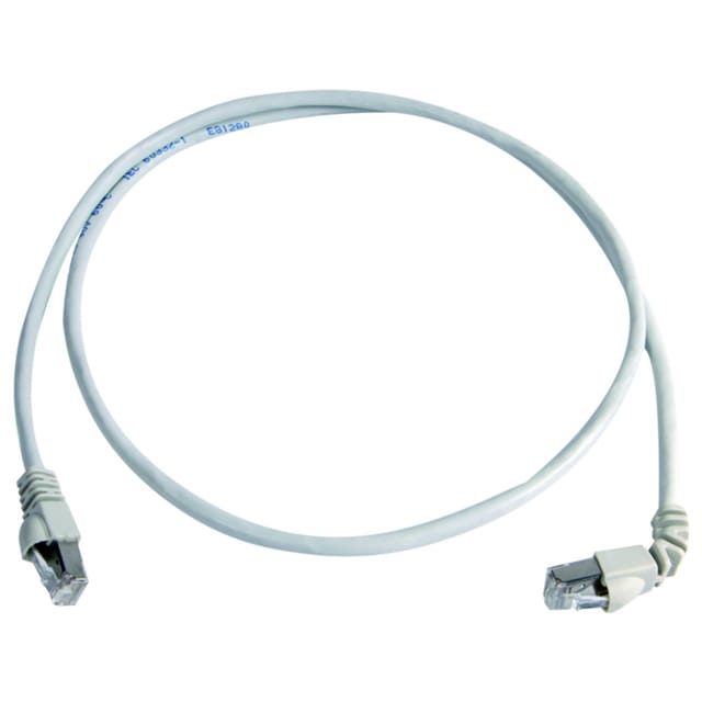 Telegärtner Patchkabel S/FTP 6A gr 0,5m 1x90Grd 100008010